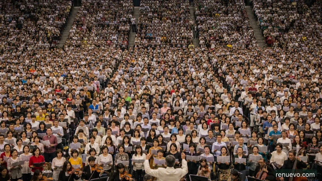 10.000 Personas Cantando Oda A La Alegría. Resultado: Impresionantemente Inspirador
