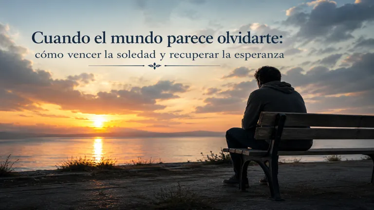 Cuando el mundo parece olvidarte: cómo vencer la soledad y recuperar la esperanza