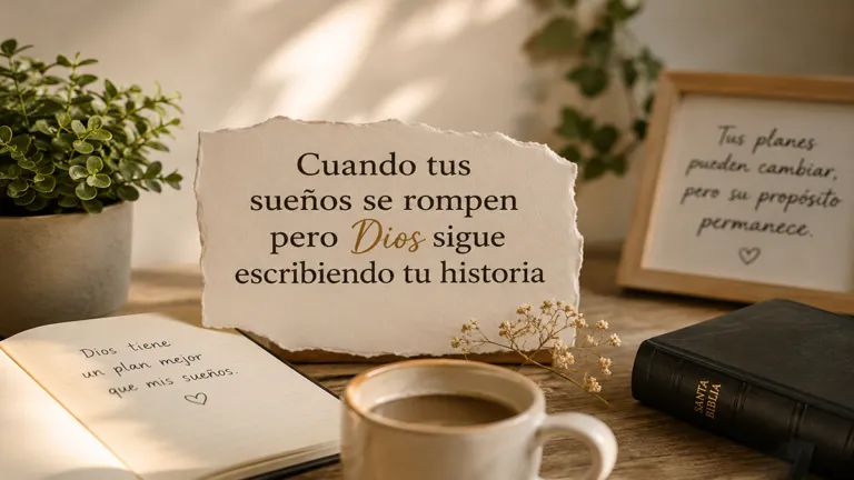 Cuando tus sueños se rompen pero Dios sigue escribiendo tu historia