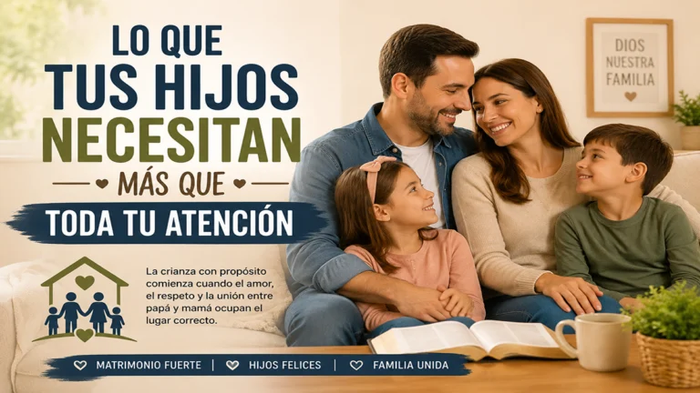 Lo que tus hijos necesitan más que toda tu atención