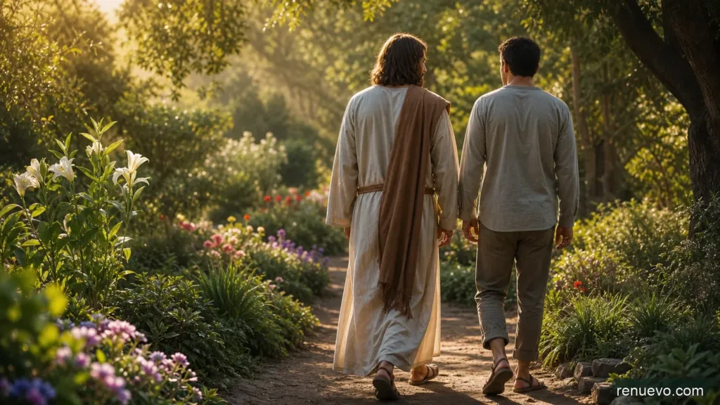 Caminando Con El Amado En El Jardín