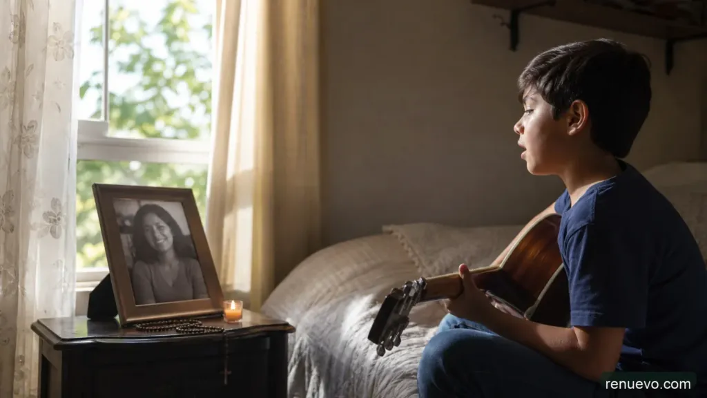 Cantando a su madre que esta en el cielo el video que hizo llorar a todo el mundo