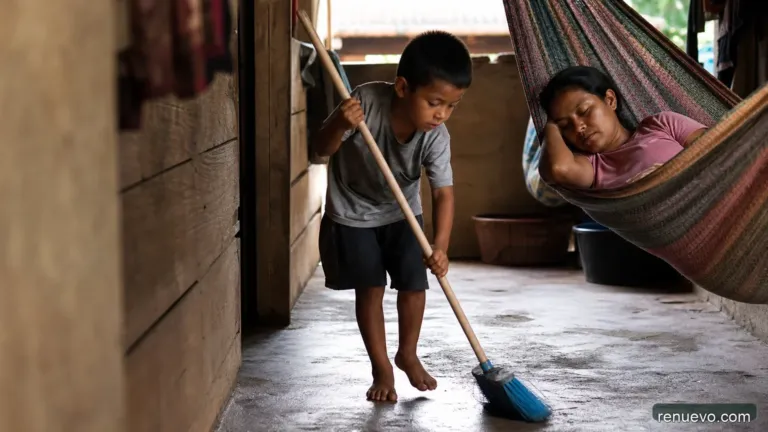 Con Una Escoba Este Niño Hace Algo Por Su Mama Realmente Hermoso, Prepárate Para Llorar