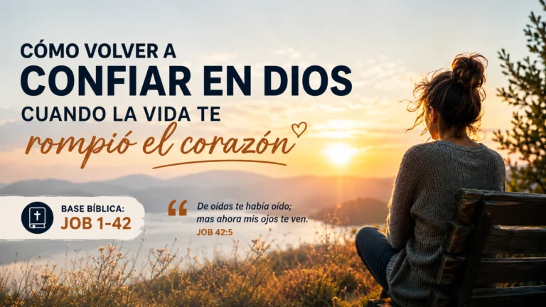 Cómo volver a confiar en Dios cuando la vida te rompió el corazón