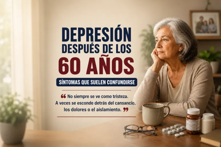 Depresión después de los 60 años: síntomas que suelen confundirse