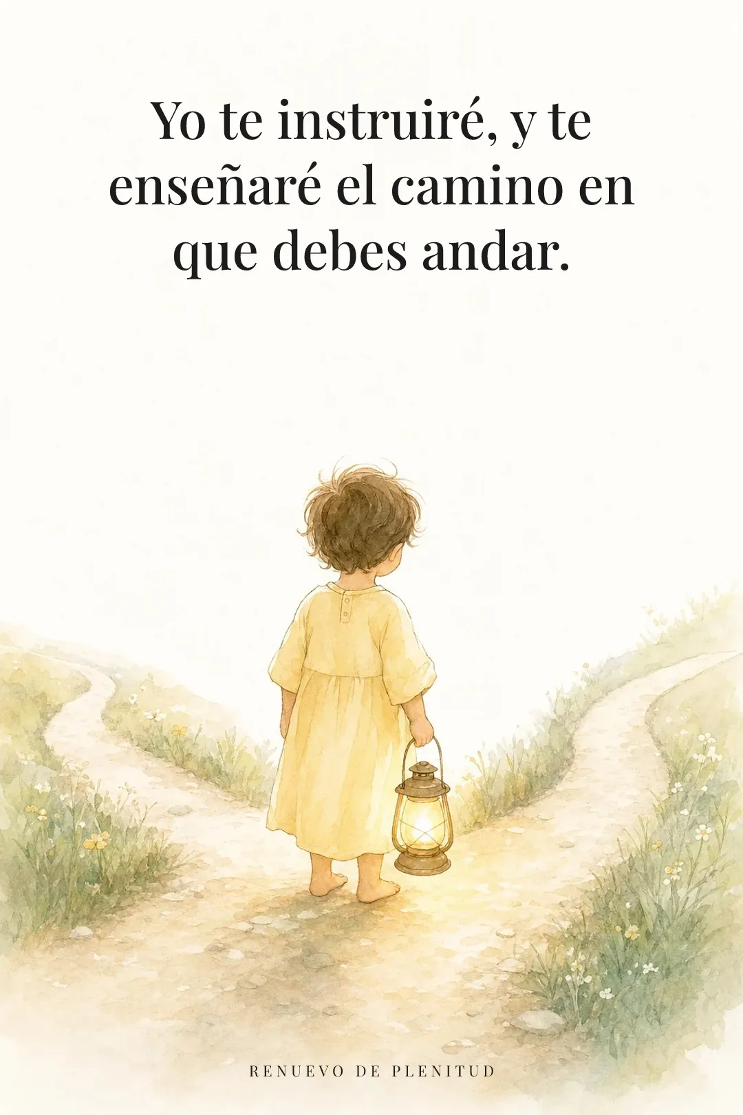 Yo te instruiré, y te enseñaré el camino en que debes andar.