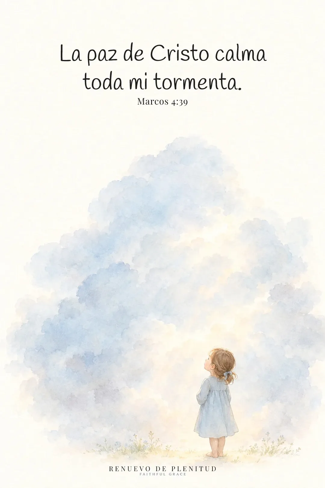 La paz de Cristo calma mi tormenta
