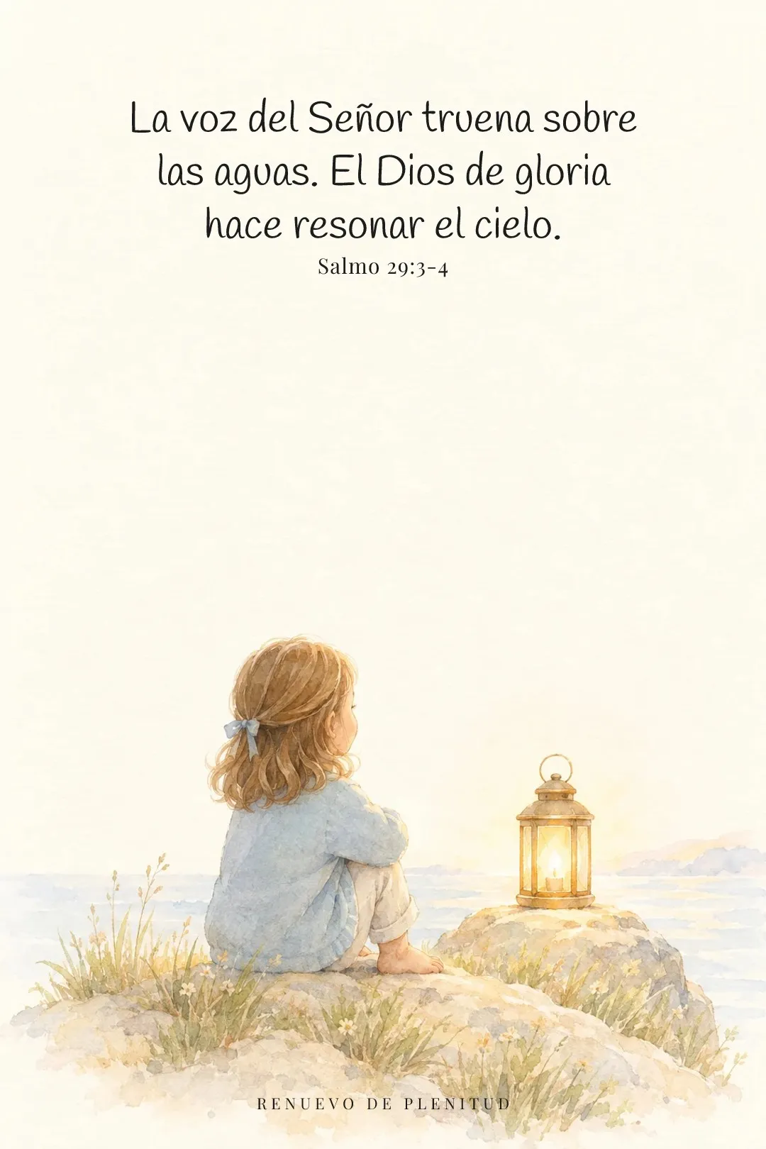 La voz de Jehová truena sobre las aguas