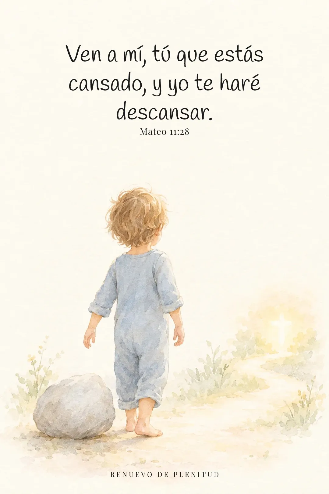 Ven a mí y yo te haré descansar