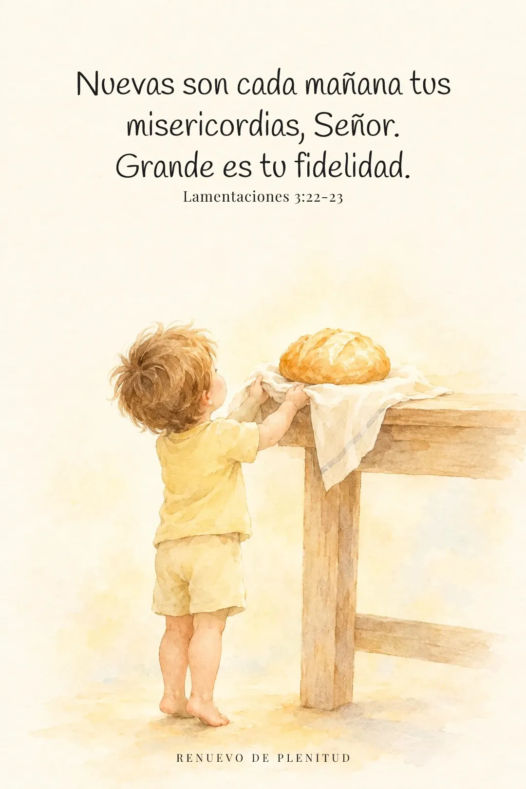 Nuevas son cada mañana tus misericordias
