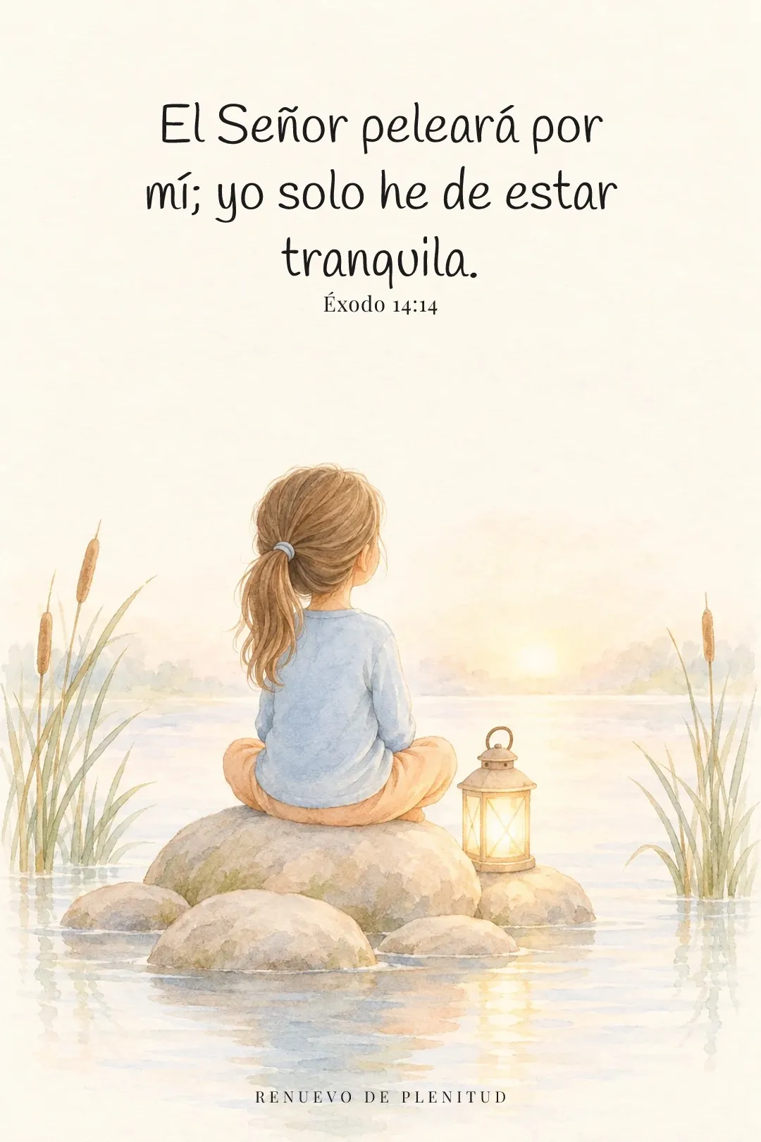El Señor peleará por mí;
yo solo he de estar tranquila.