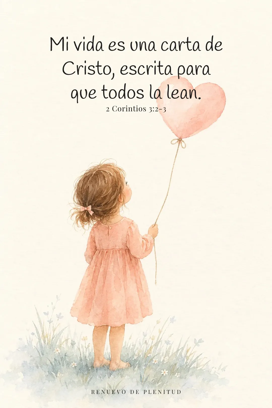Mi vida es una carta de Cristo, escrita para que todos la lean.