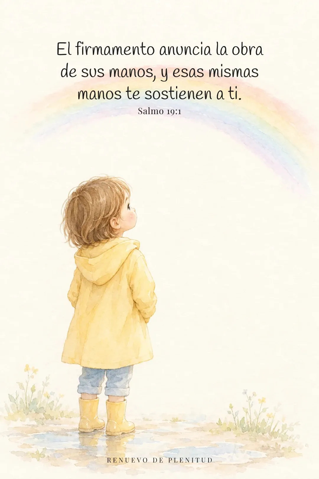 El firmamento anuncia la obra de sus manos, y esas mismas manos te sostienen a ti.