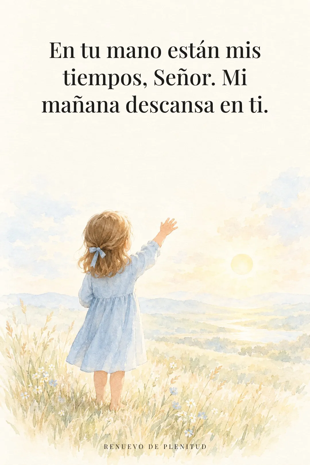 En tu mano están mis tiempos