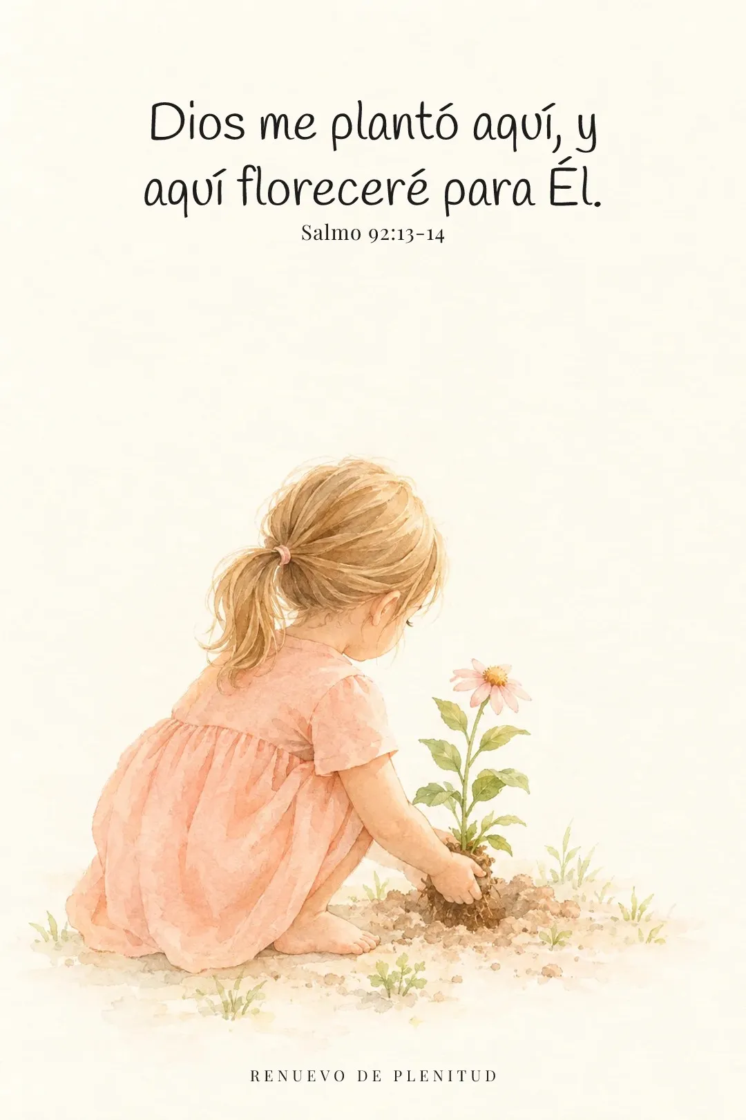 Dios me plantó aquí para florecer