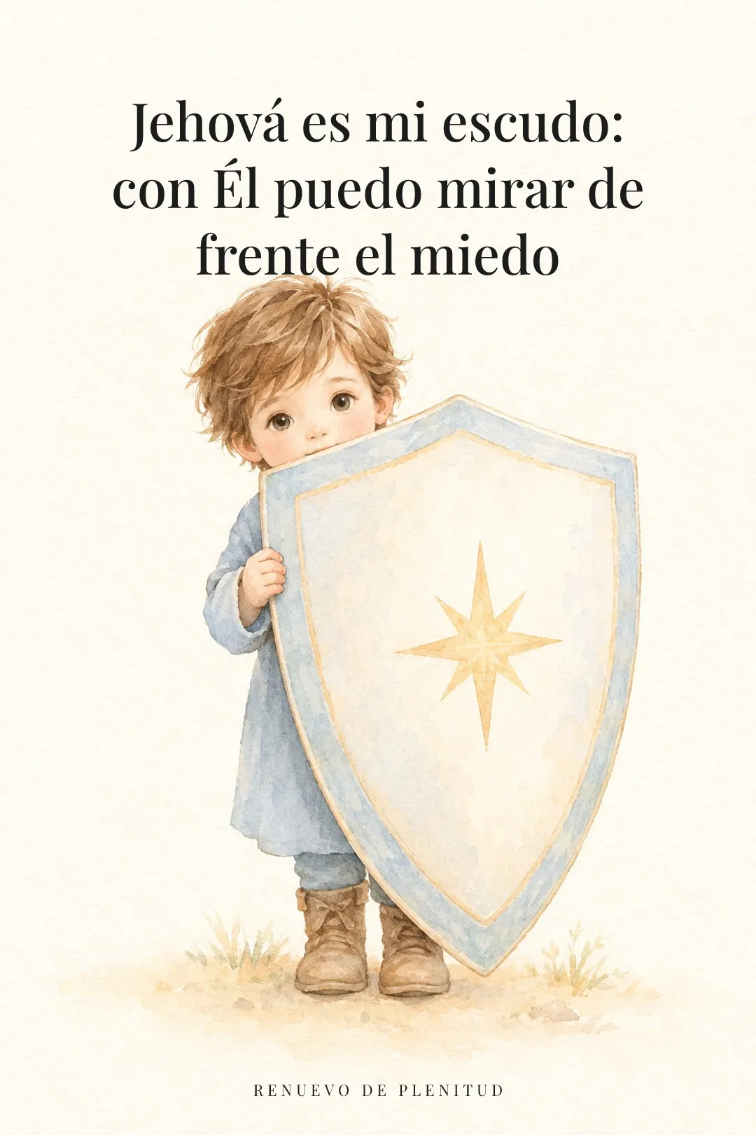 Jehová es mi escudo:
con Él puedo mirar de frente el miedo