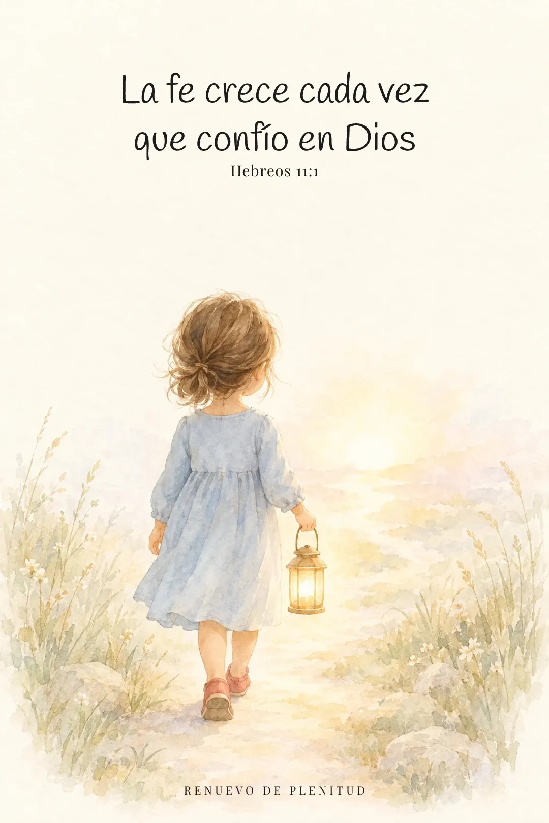 La fe crece cada vez que confío en Dios