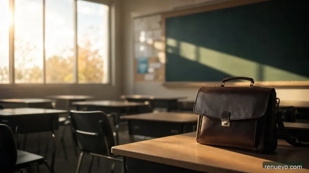 El está desempleado y debe asistir a hablar de su trabajo en la clase de su hijo. No te puedes perder lo que dijo.