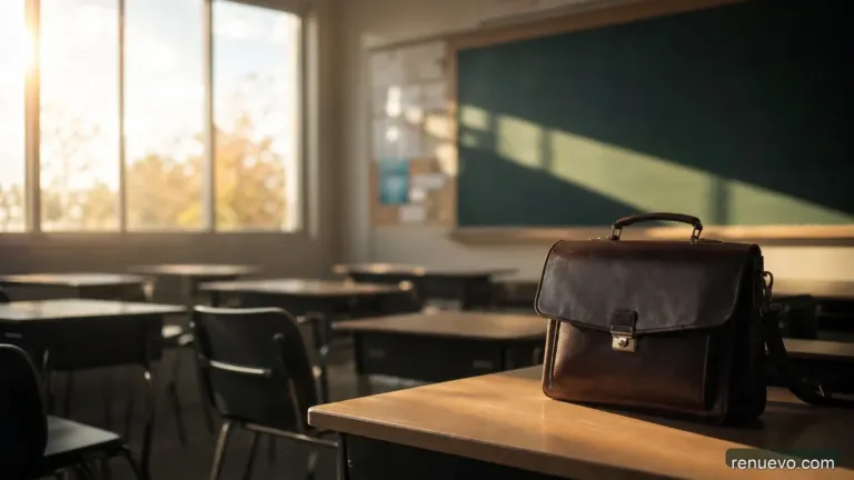 El está desempleado y debe asistir a hablar de su trabajo en la clase de su hijo. No te puedes perder lo que dijo.