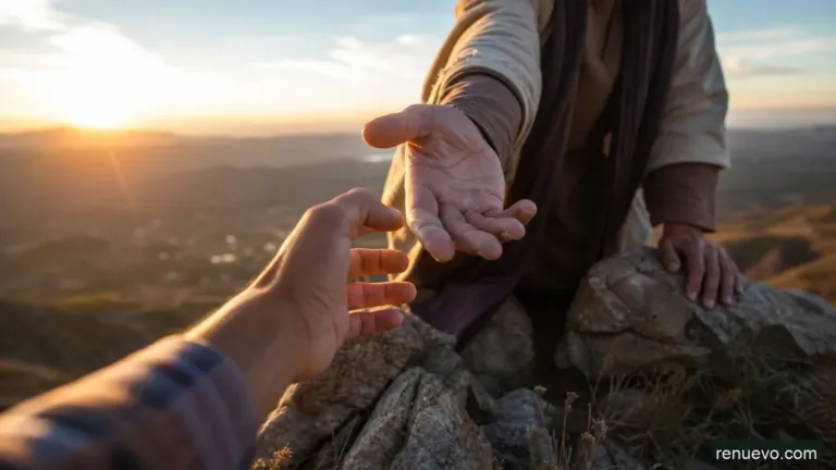 El Extendió Su Mano