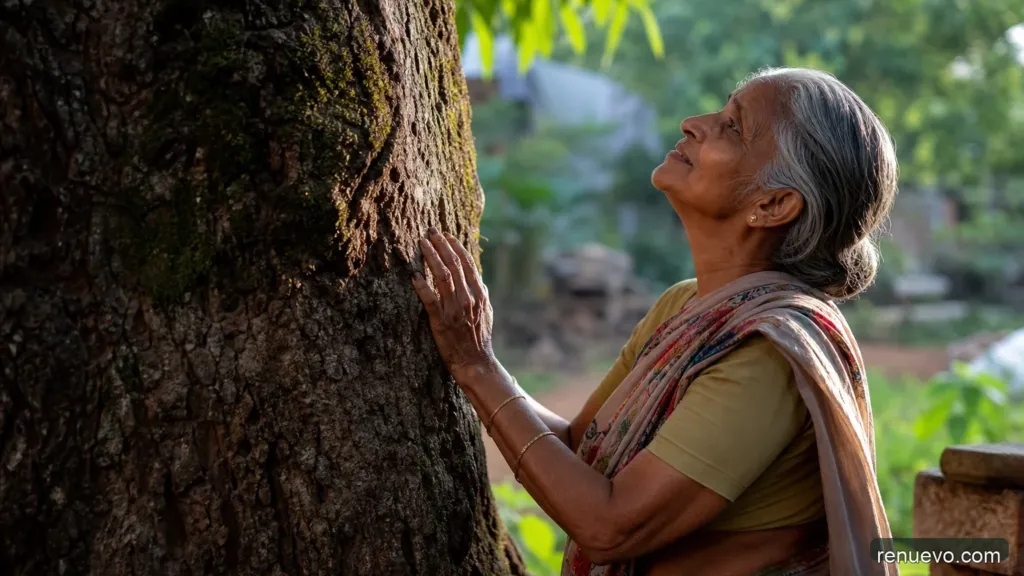 Esta mujer le habla todos los días a un árbol… Cuando veas porqué no pararás de llorar