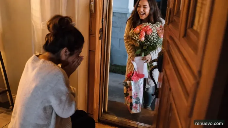 Esta nueva madre recibe una visita sorpresa que te hará llorar de emoción