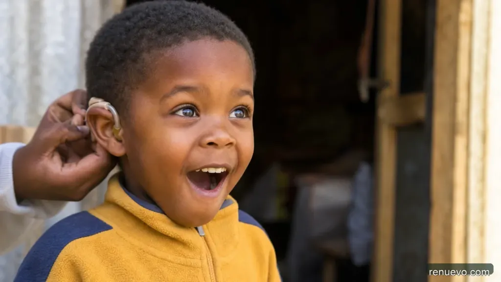 Esta sonrisa vale todo el oro del mundo. Mira a Jonathan cuando escucha por primera vez.