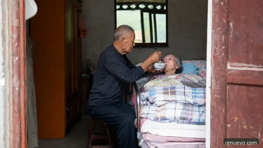 Este hombre de 84 años ha cuidado a su esposa paralizada durante 56. Y planea hacerlo por siempre
