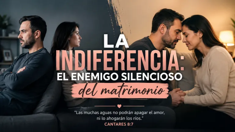 Cuando el amor deja de doler: la indiferencia, el enemigo silencioso que puede destruir tu matrimonio