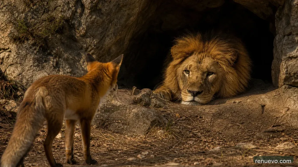 Reflexiones – La Zorra y El León Anciano