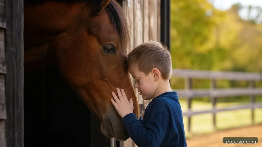 Lo que sucedió cuando pusieron a un caballo junto a un niño con síndrome de Williams fue increiblemente conmovedor