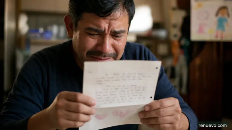 Me sacó las lágrimas cuando vi lo que está niña le escribe a su padre en una pequeña carta. Sin palabras!!!