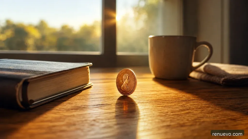 Pensamientos – Moneda De Cobre En La Boca