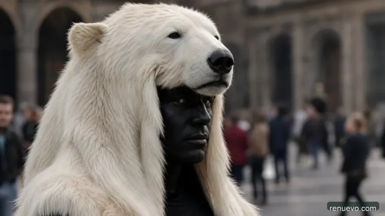 Piel negra Con Pelambre Blanco