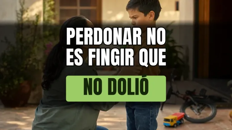 Cómo enseñar a mi hijo a perdonar sin fingir