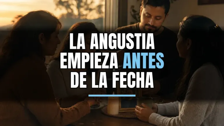 Angustia antes del aniversario de una muerte: plan de 7 días
