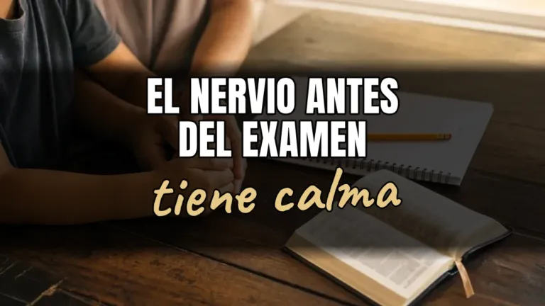 Mi hijo se pone nervioso en los exámenes: plan para darle paz