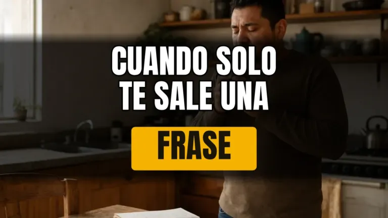 Oraciones cortas cuando no te salen las palabras para orar