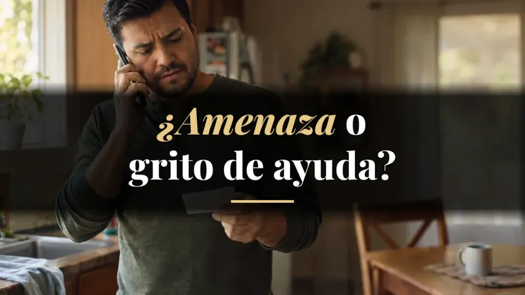 Mi esposo amenaza con matarse cuando peleamos: ¿qué hacer?
