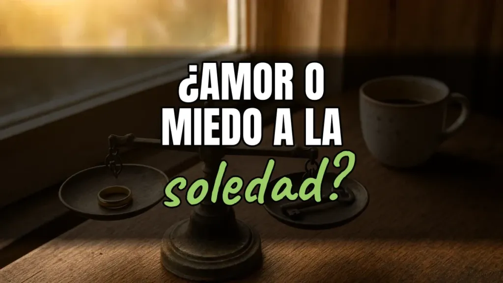 ¿Sigues por amor o por miedo a quedarte solo?