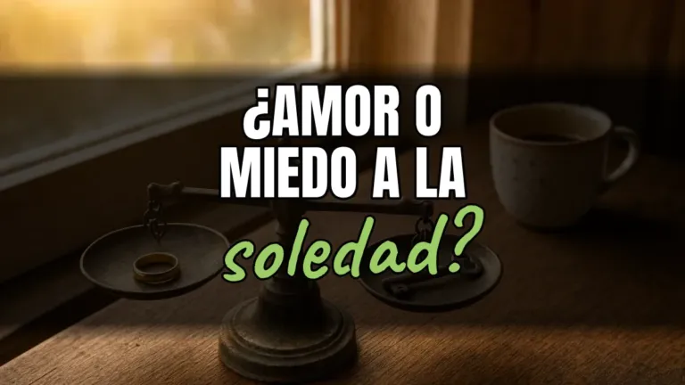 ¿Sigues por amor o por miedo a quedarte solo?