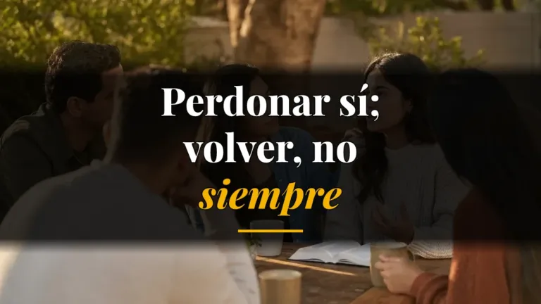 Perdonar no es volver a confiar: guía con límites