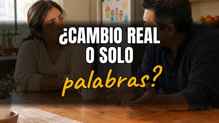 Mi esposo dice que cambió pero no le creo