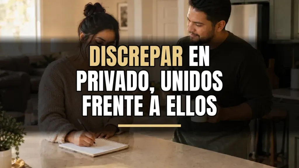 Cuando ustedes no se ponen de acuerdo en disciplinar