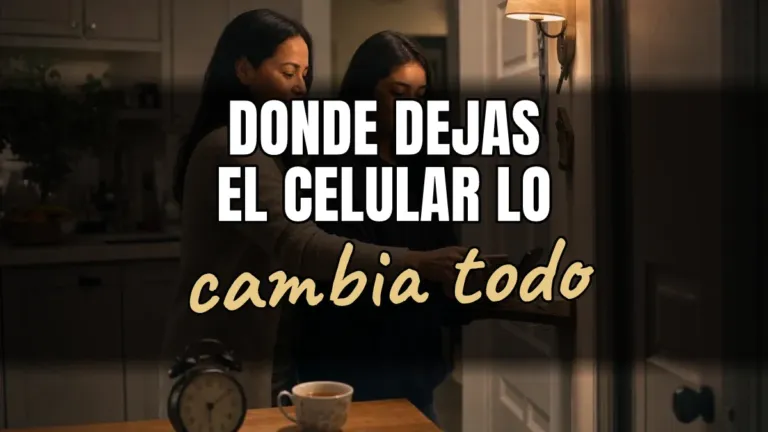 Cómo dejar el celular en la noche sin caer