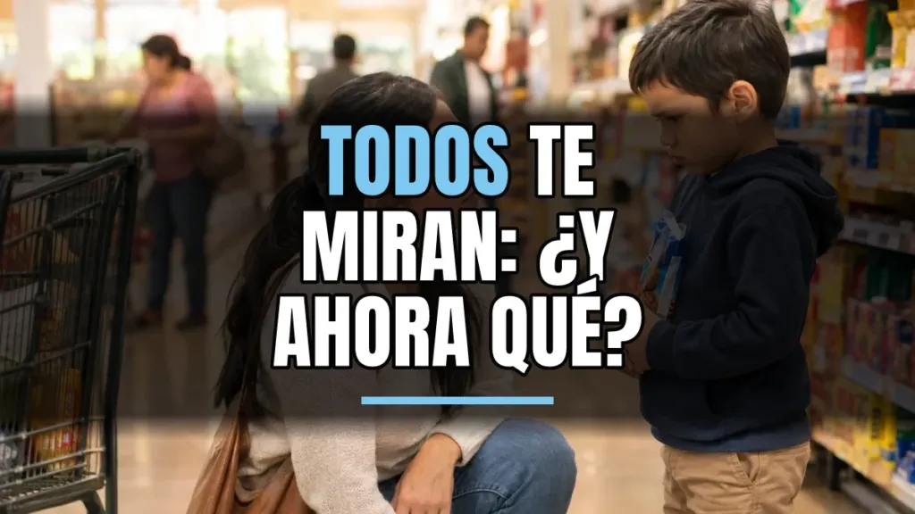 Berrinches en público: ¿qué hacer cuando todos te miran?