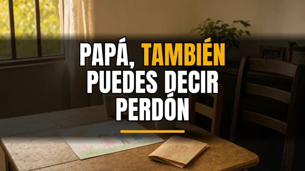 Cómo pedir perdón a tus hijos sin perder tu autoridad