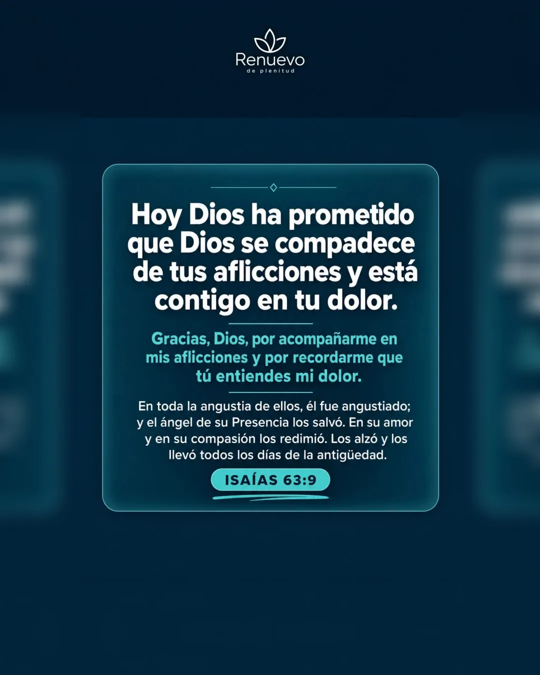 Dios se compadece de tus aflicciones y está contigo en tu dolor (Isaías 63:9)