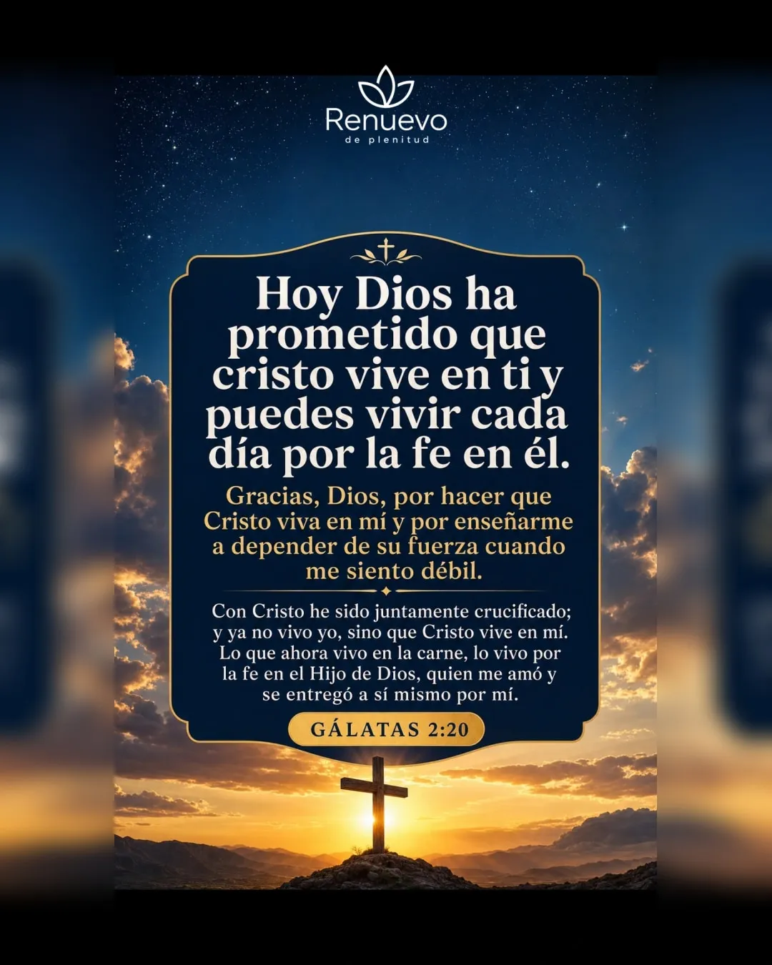 promesa-13-172da293-5bd5-4580-ac8b-5cf17fa4af83 - Renuevo De Plenitud Cristo vive en ti y puedes vivir cada día por la fe en él (Gálatas 2:20)
