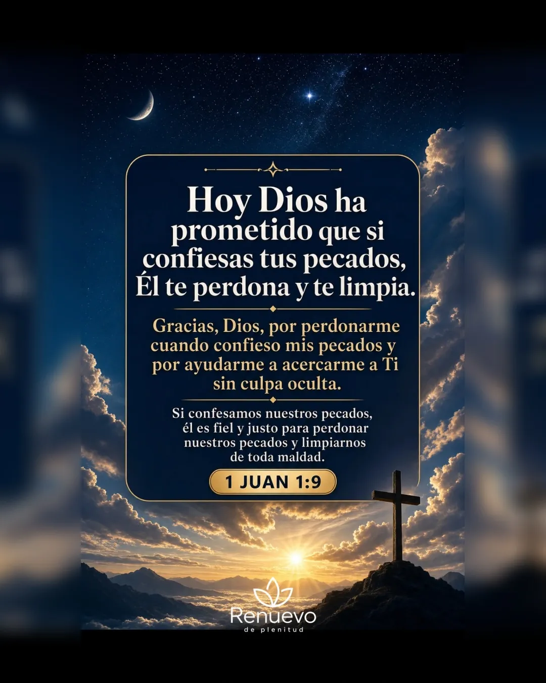 promesa-4-503a0df2-d76f-49b9-a185-33bc890bd1f4 - Renuevo De Plenitud si confiesas tus pecados, Él te perdona y te limpia (1 Juan 1:9)